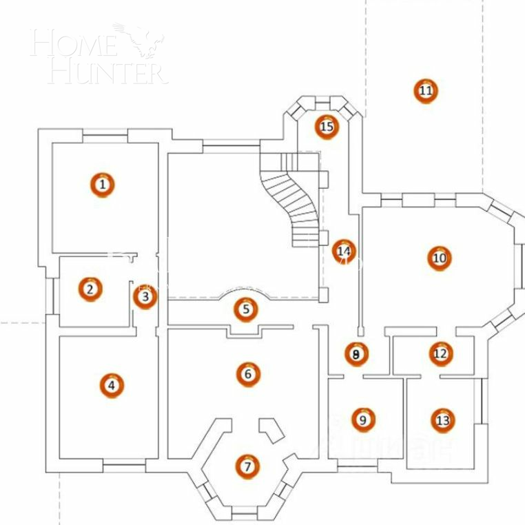 2-этажный коттедж 760 м² с отделкой