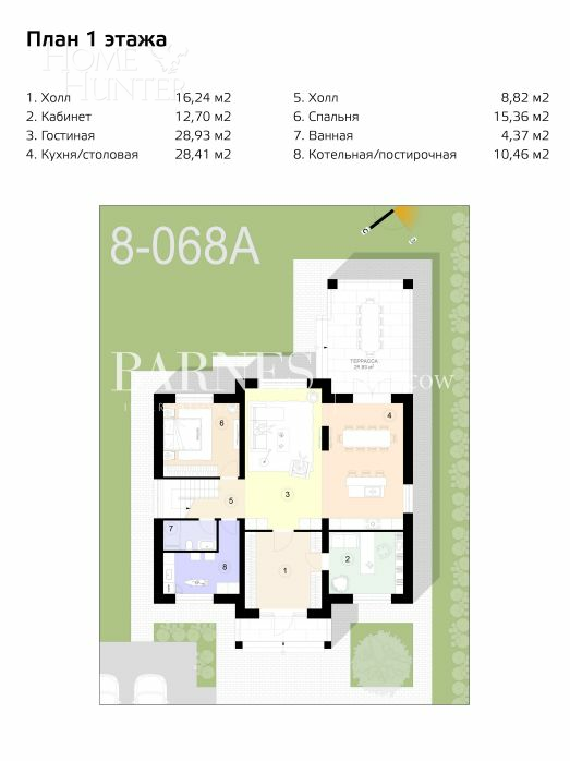 2-этажный коттедж 307 м² без отделки