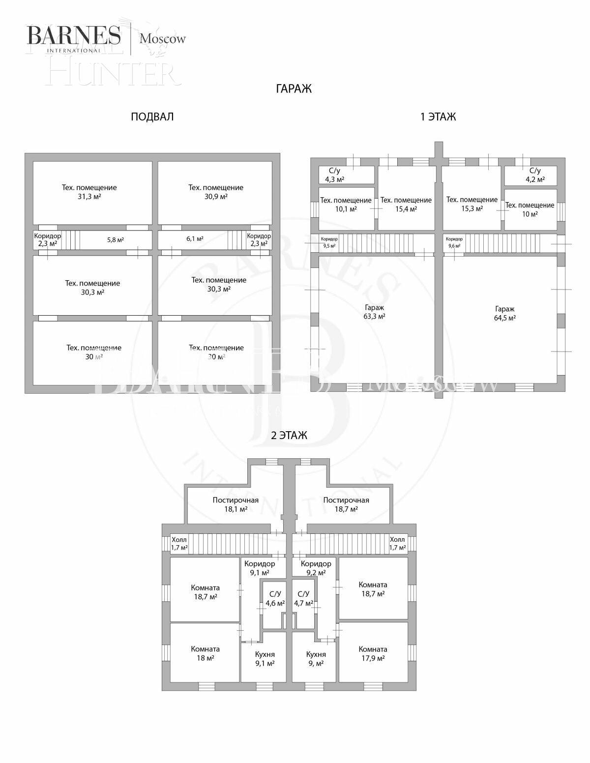 2-этажный коттедж 2 800 м² без отделки