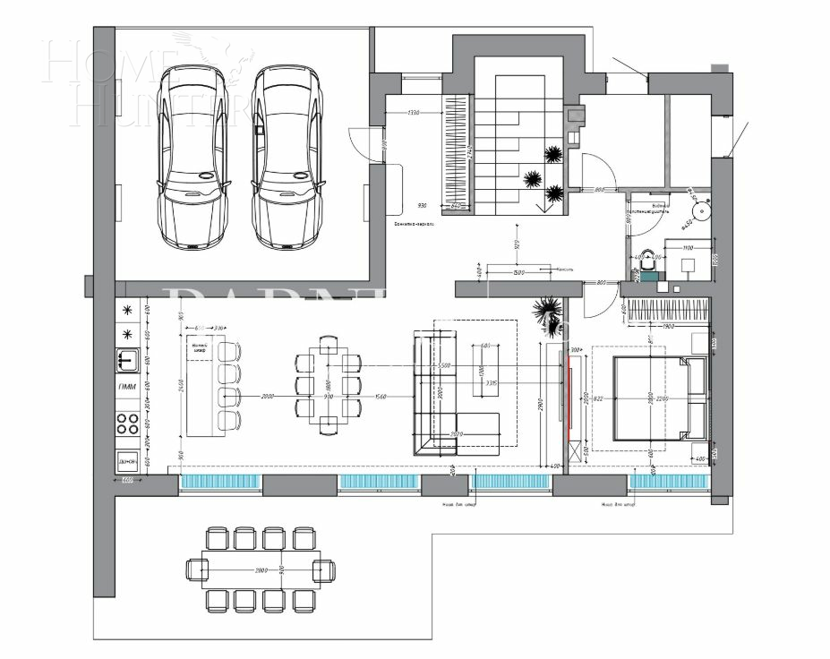 2-этажный коттедж 384 м² без отделки