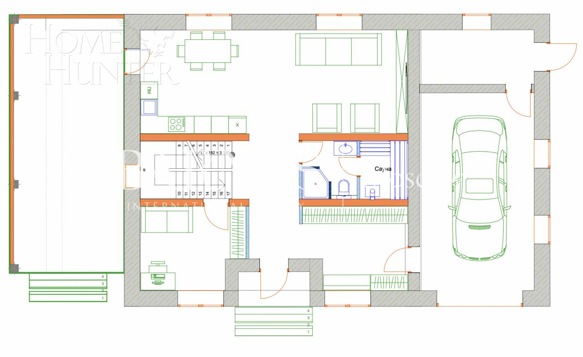 2-этажный коттедж 300 м² без отделки