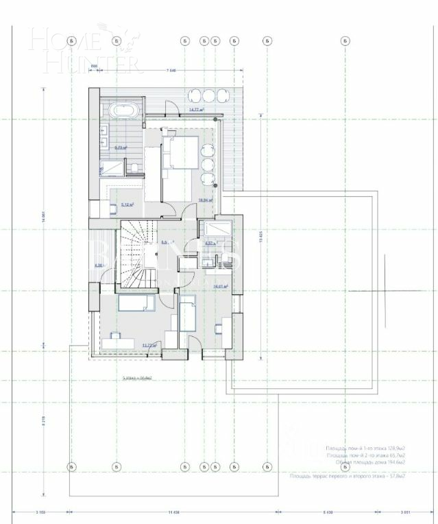 2-этажный коттедж 300 м² без отделки