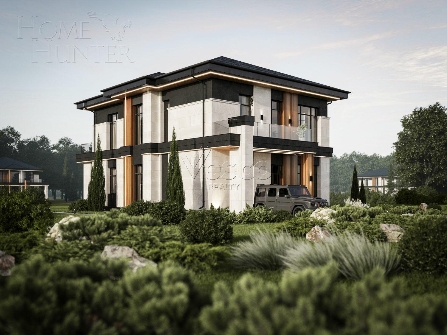 2-этажный коттедж 317.4 м² без отделки