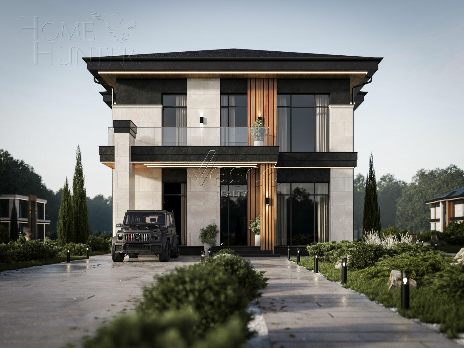 2-этажный коттедж 317.4 м² без отделки