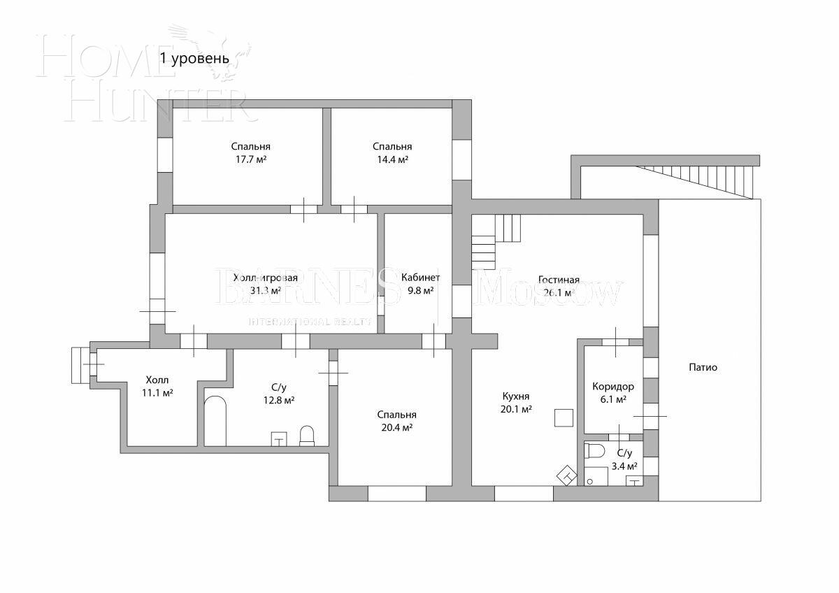 2-этажный таунхаус 256.7 м² с отделкой