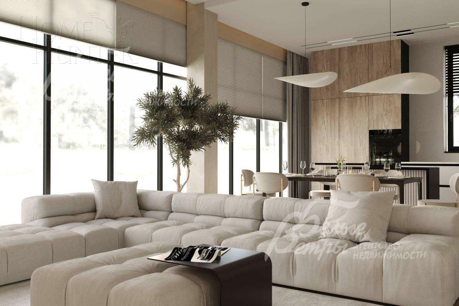 2-этажный коттедж 200 м² без отделки