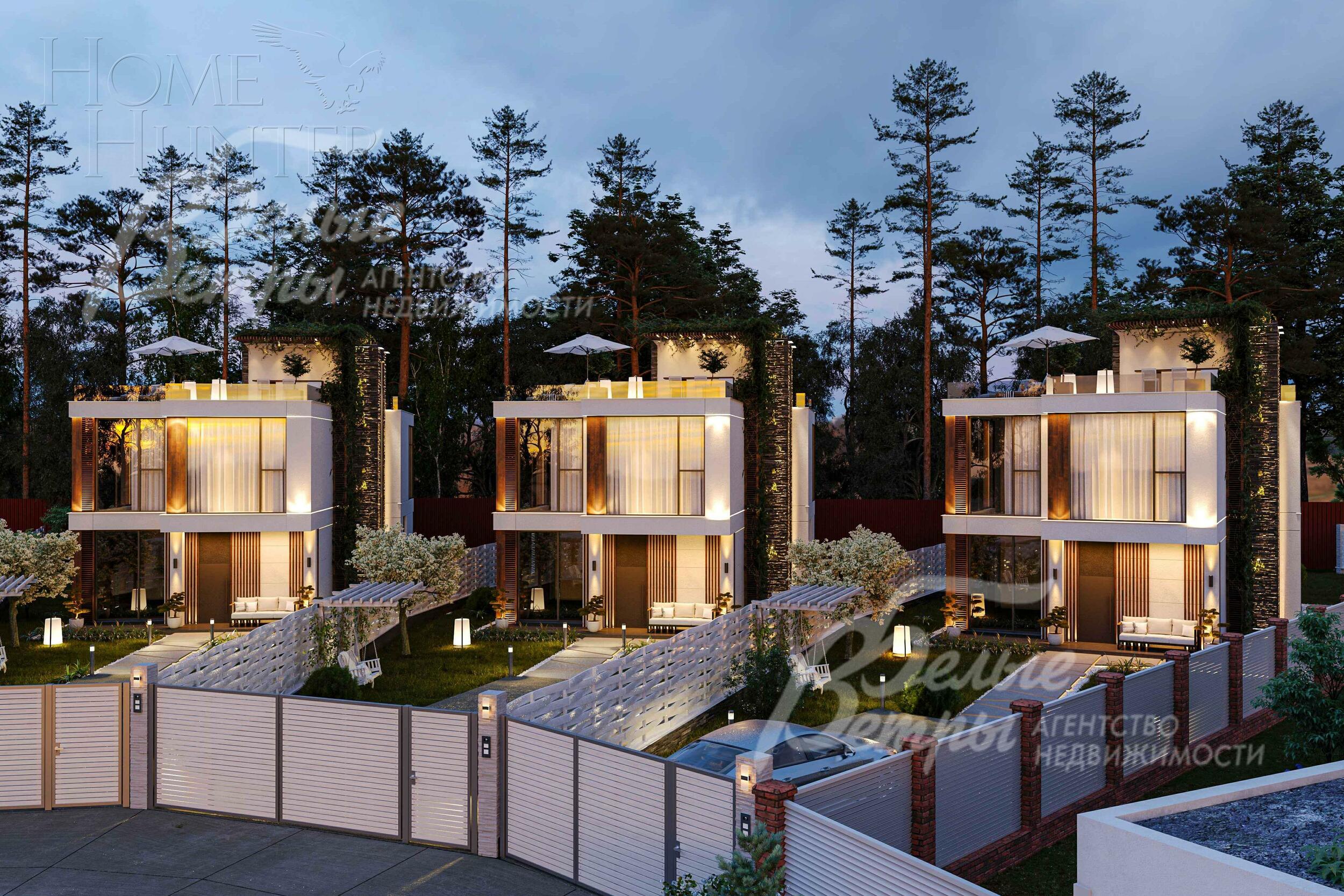 2-этажный коттедж 200 м² без отделки