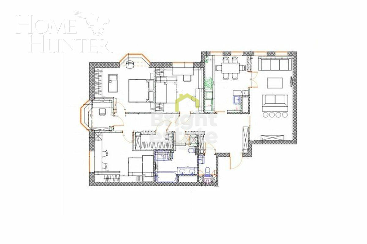 4-КОМН. КВАРТИРА С ОТДЕЛКОЙ 127.8 М² НА 12 ЭТАЖЕ