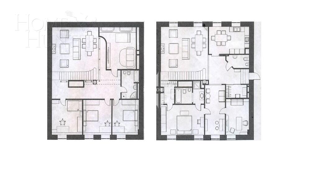 2-УРОВНЕВАЯ КВАРТИРА С ОТДЕЛКОЙ 250 М² НА 3 ЭТАЖЕ