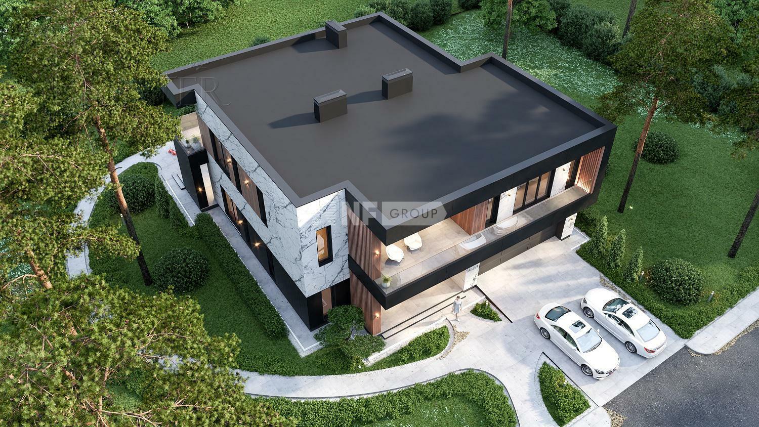 2-этажный коттедж 376 м² без отделки