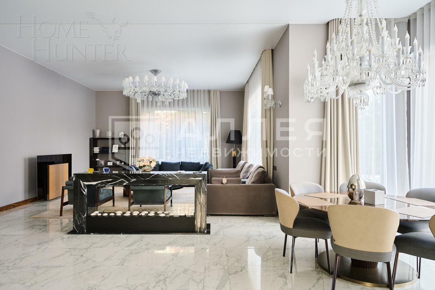 3-этажный коттедж 800 м² с отделкой