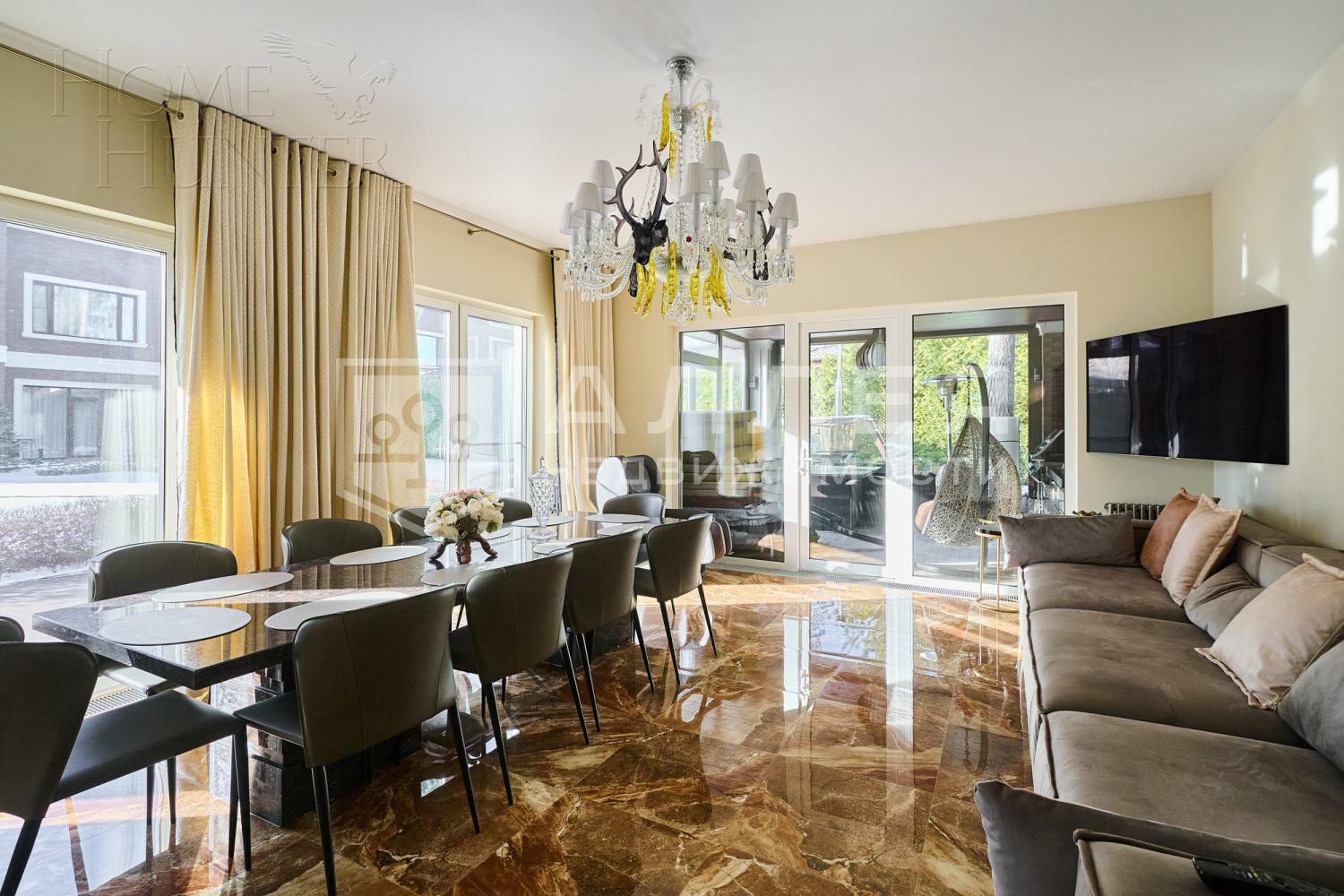 3-этажный коттедж 800 м² с отделкой