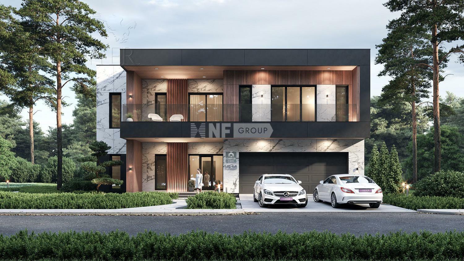 2-этажный коттедж 376 м² без отделки