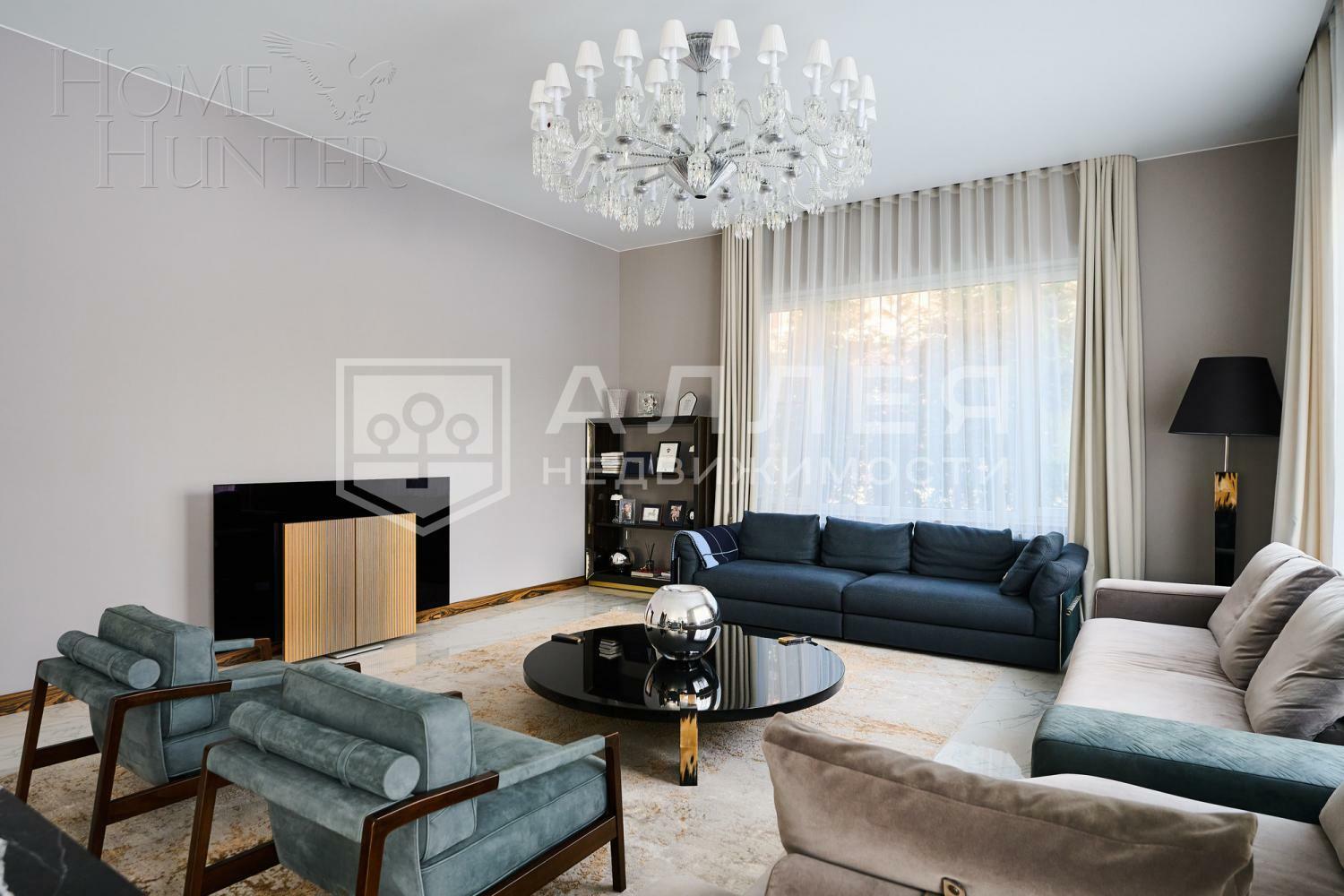 3-этажный коттедж 800 м² с отделкой