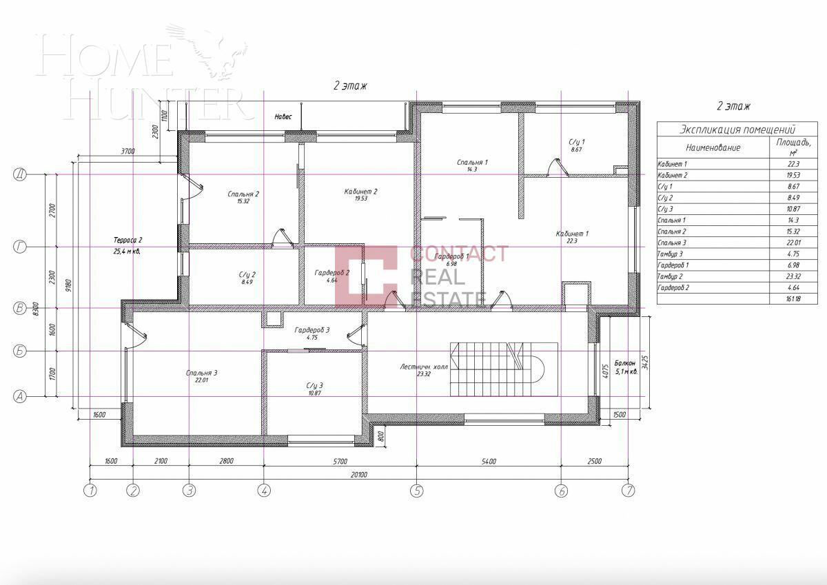 2-этажный коттедж 400 м² без отделки