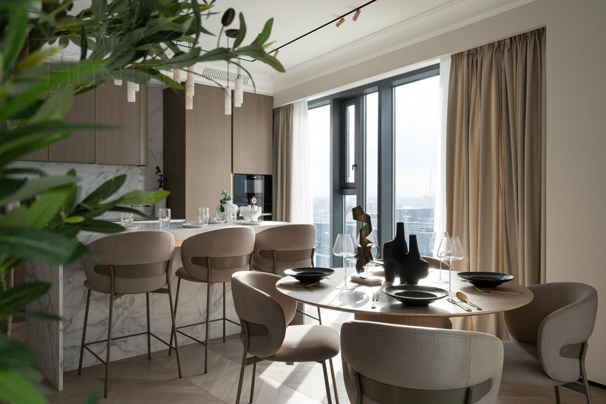 3-КОМН. КВАРТИРА С ОТДЕЛКОЙ 110 М² НА 25 ЭТАЖЕ