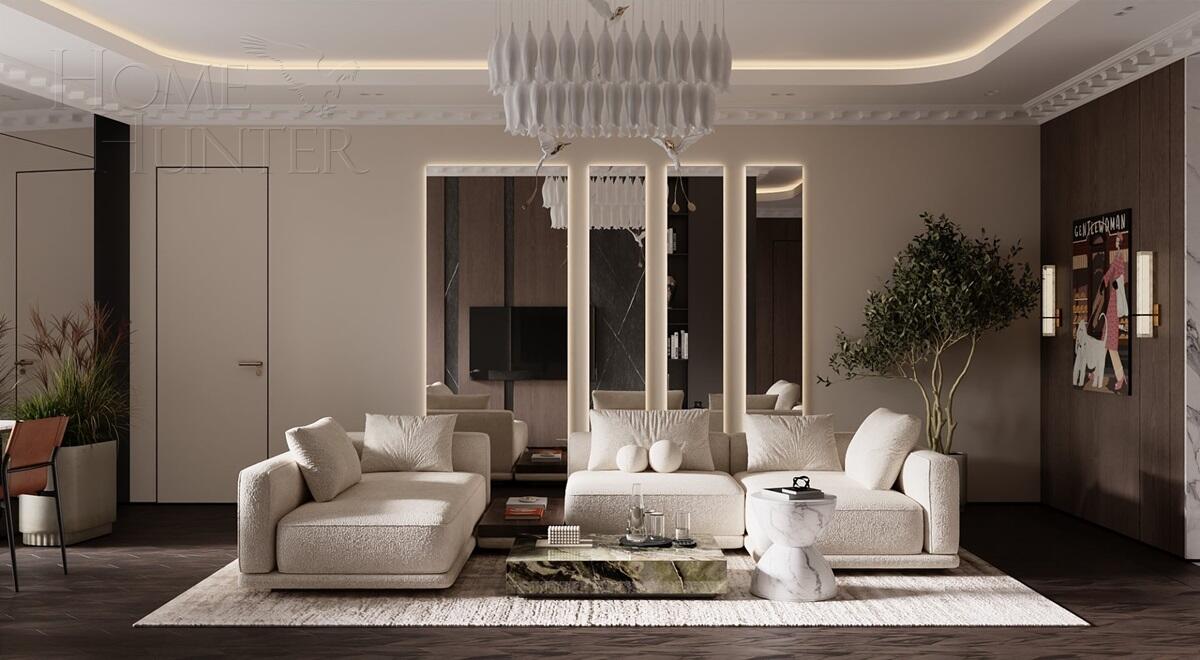 5-КОМН. КВАРТИРА С ОТДЕЛКОЙ 151 М² НА 19 ЭТАЖЕ