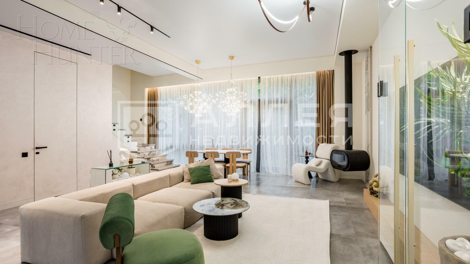 3-этажный таунхаус 240 м² с отделкой