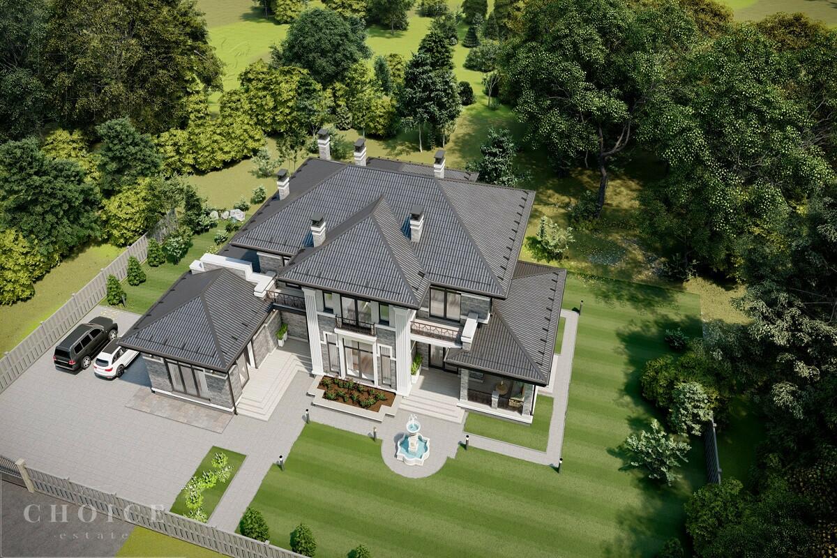 2-этажный коттедж 416 м² без отделки