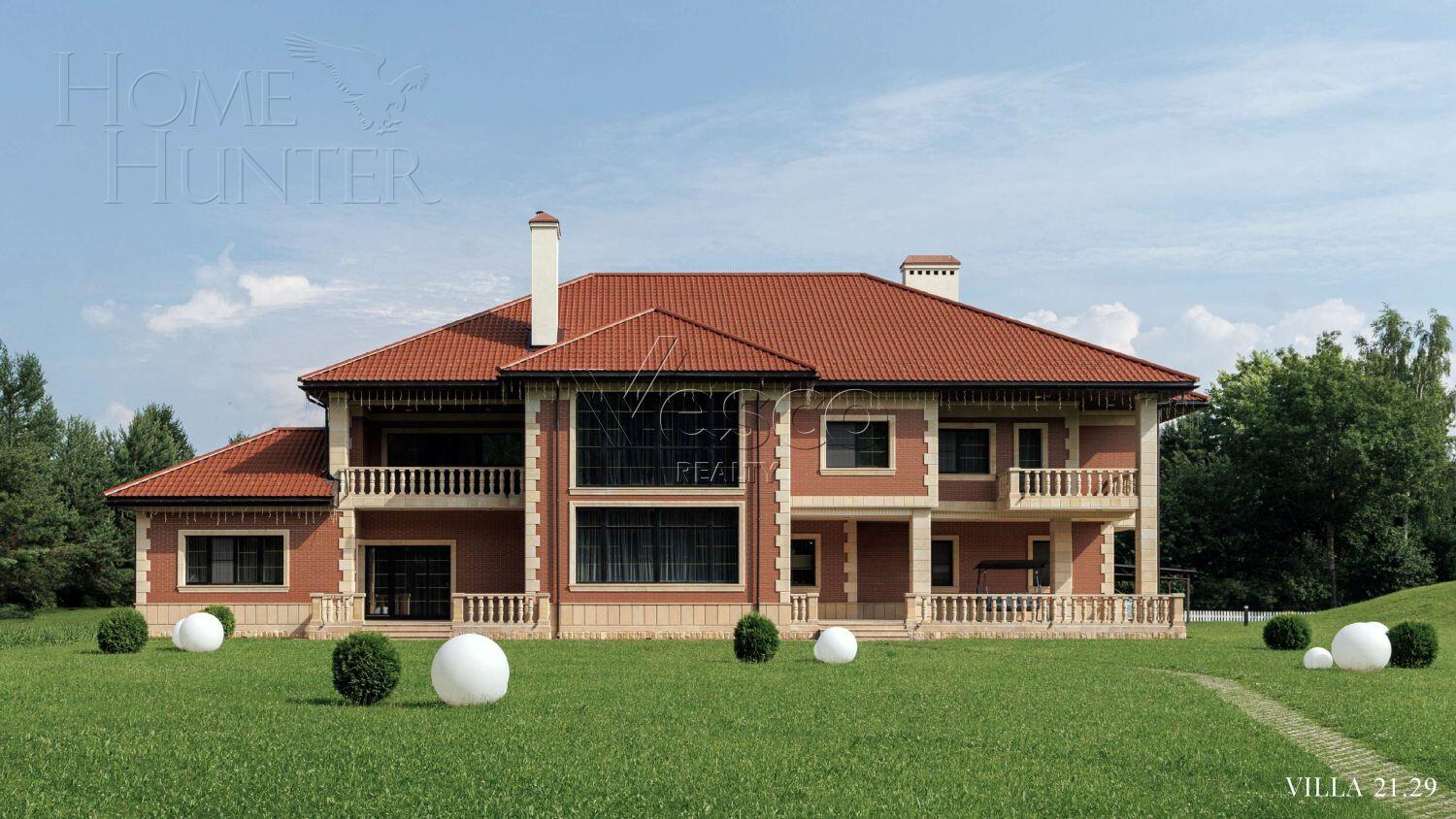 2-этажный коттедж 1 050 м² без отделки