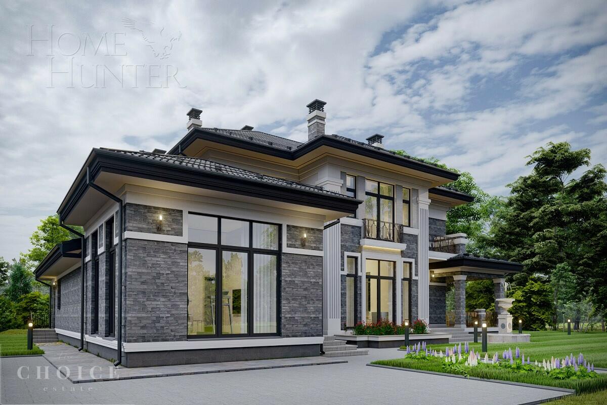 2-этажный коттедж 416 м² без отделки