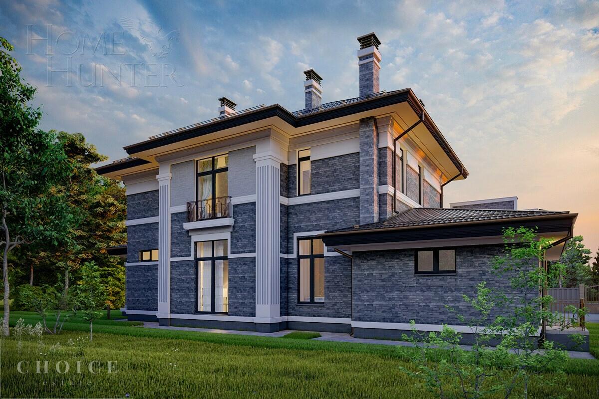 2-этажный коттедж 416 м² без отделки