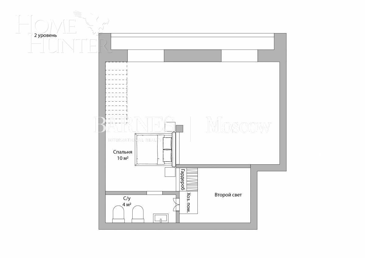 2-УРОВНЕВЫЕ АПАРТАМЕНТЫ С ОТДЕЛКОЙ 66 М² НА 7 ЭТАЖЕ