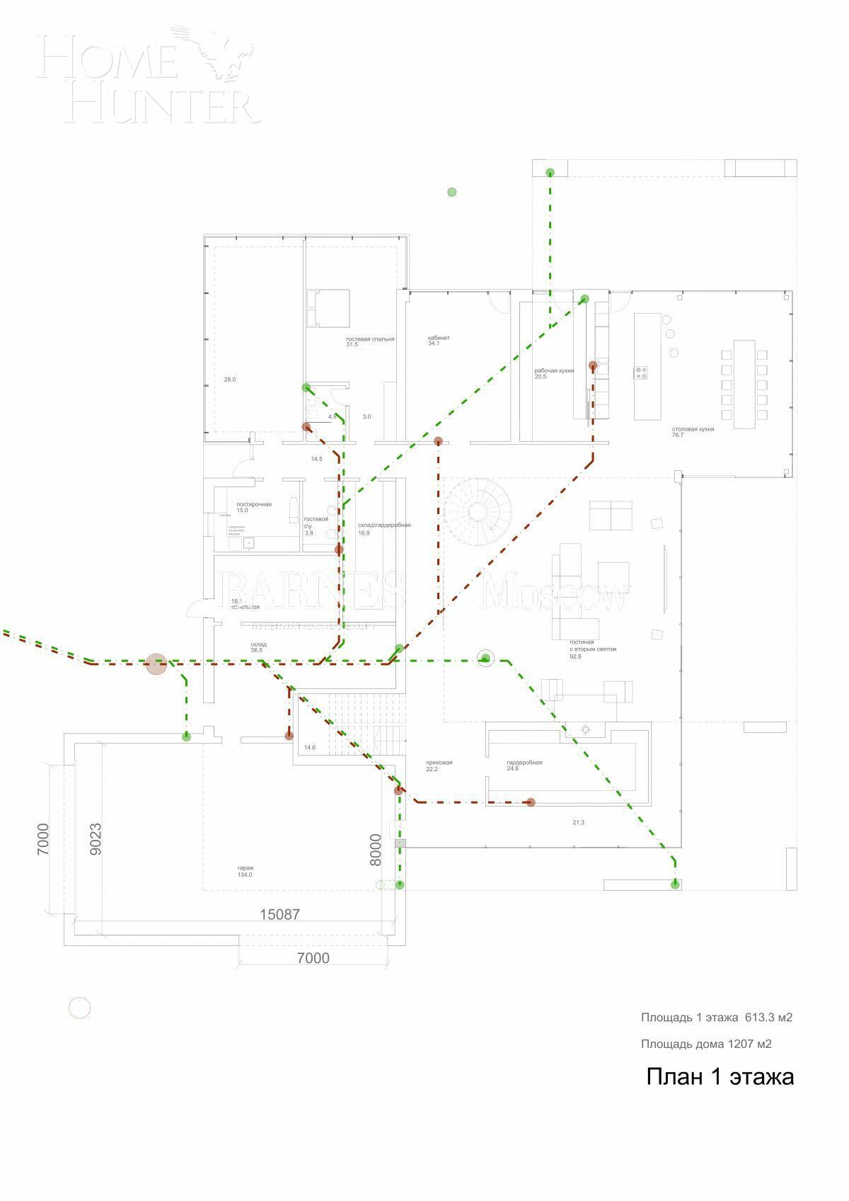 КОТТЕДЖ 1 500 м² с отделкой