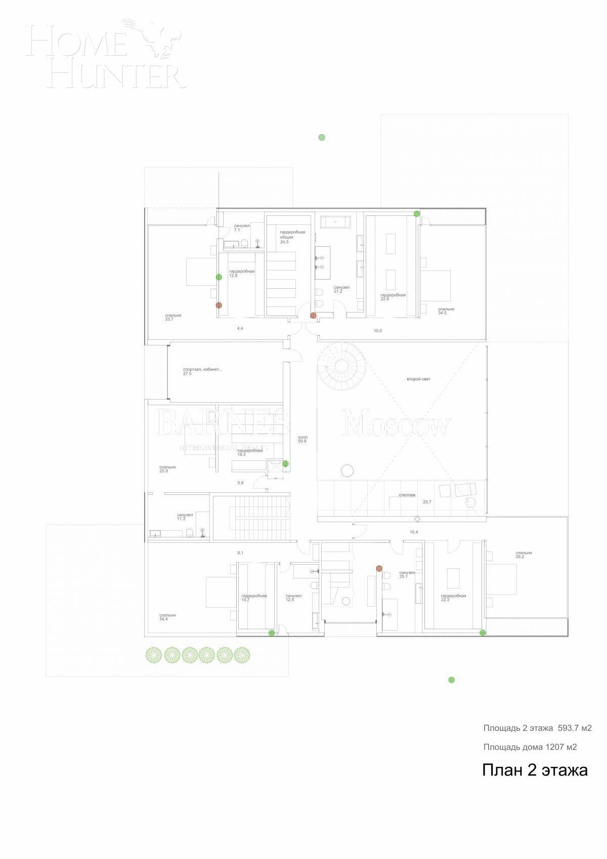 КОТТЕДЖ 1 500 м² с отделкой