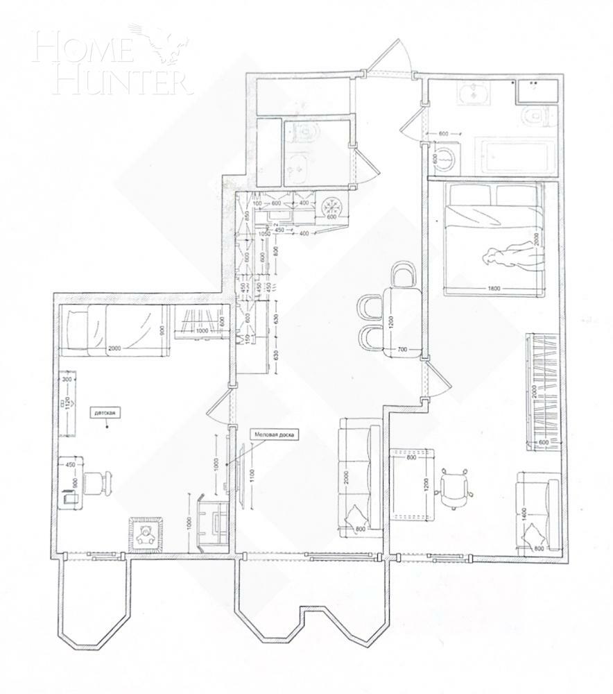 3-КОМН. КВАРТИРА БЕЗ ОТДЕЛКИ 60.7 М² НА 8 ЭТАЖЕ
