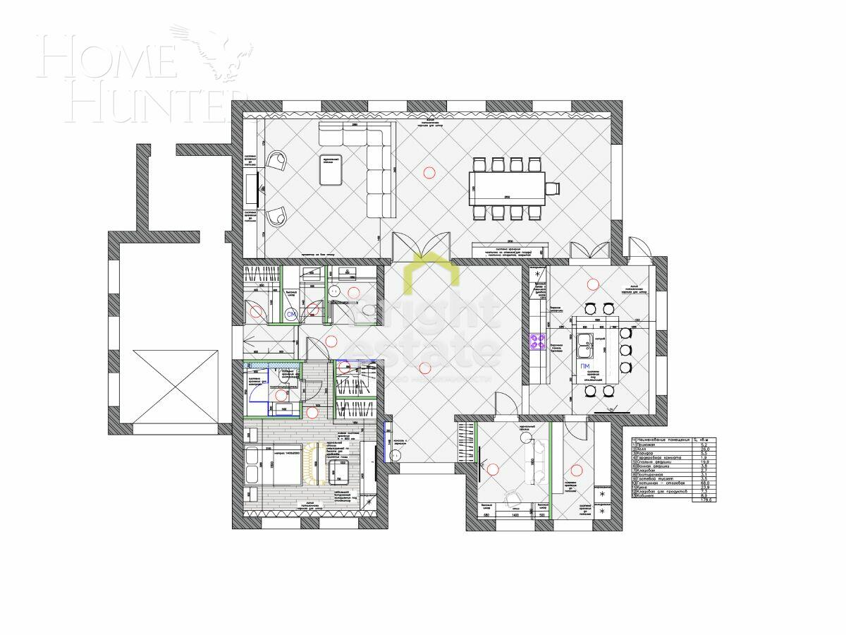 2-этажный коттедж 459.4 м² с отделкой