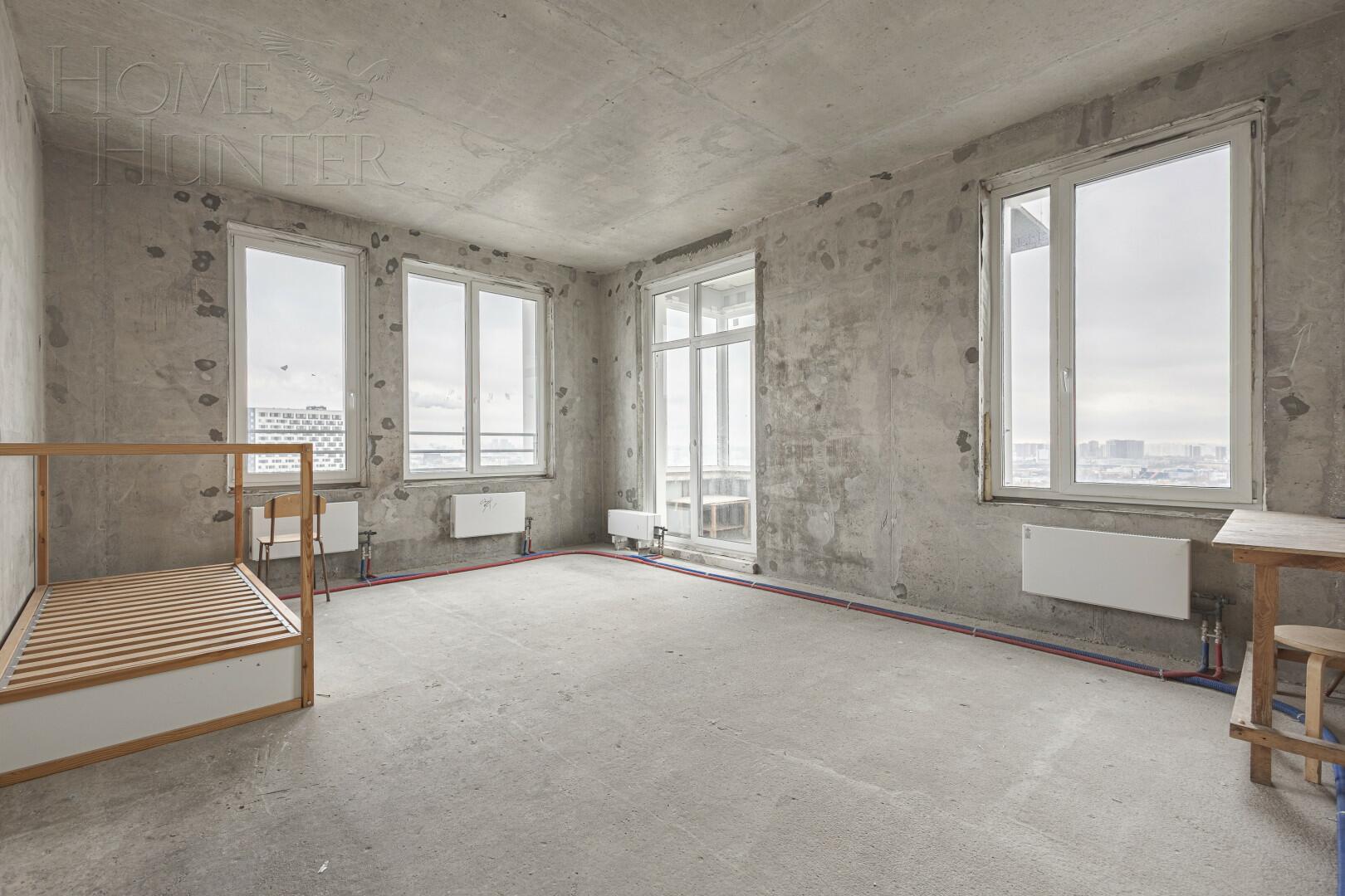 4-КОМН. КВАРТИРА БЕЗ ОТДЕЛКИ 94 М² НА 21 ЭТАЖЕ