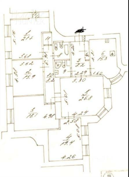 5-КОМН. КВАРТИРА С ОТДЕЛКОЙ 147.2 М² НА 4 ЭТАЖЕ