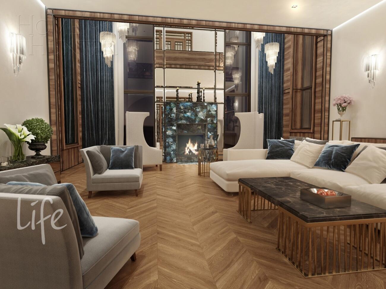 2-этажный коттедж 989.7 м² с отделкой