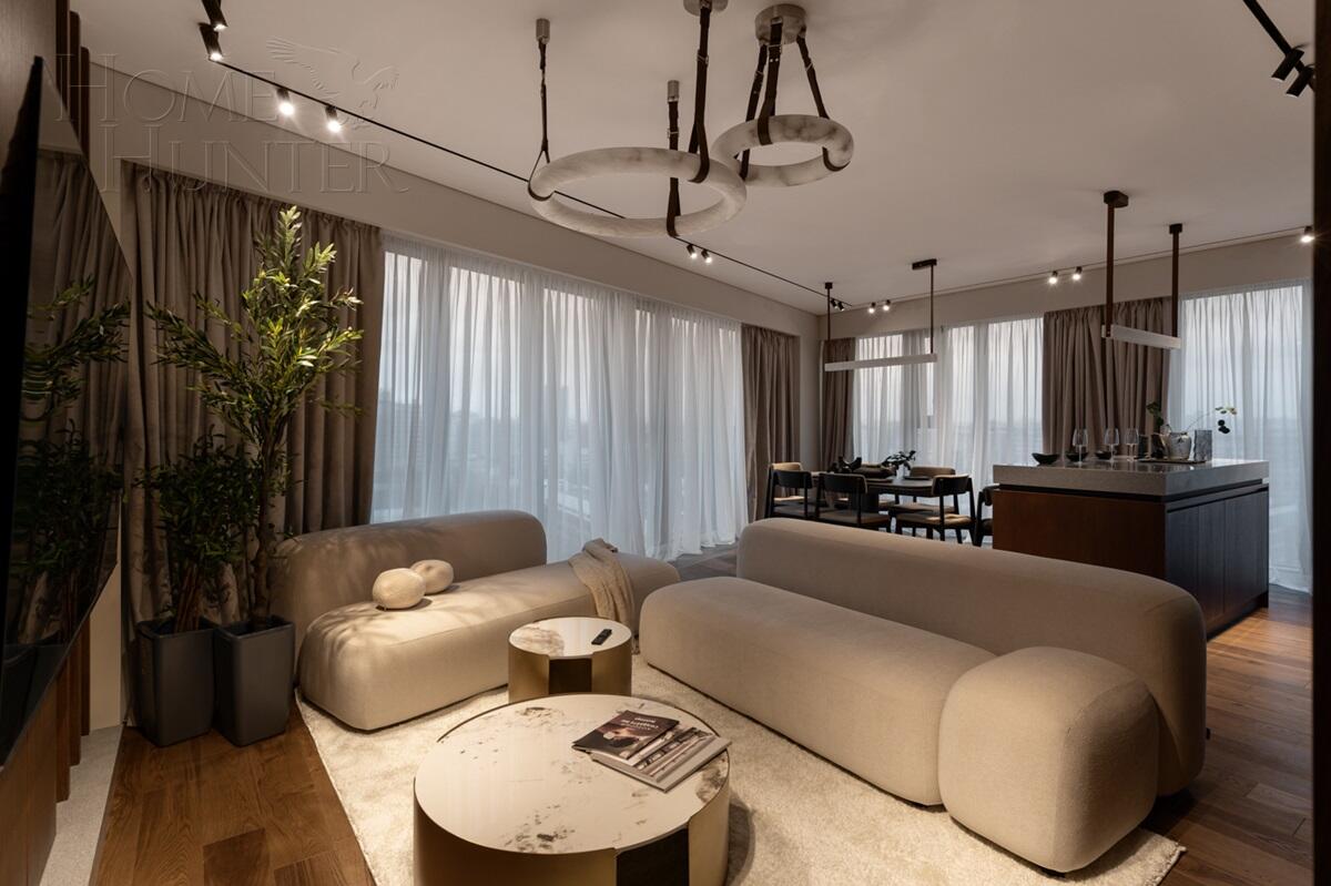 4-КОМН. КВАРТИРА С ОТДЕЛКОЙ 135 М² НА 15 ЭТАЖЕ