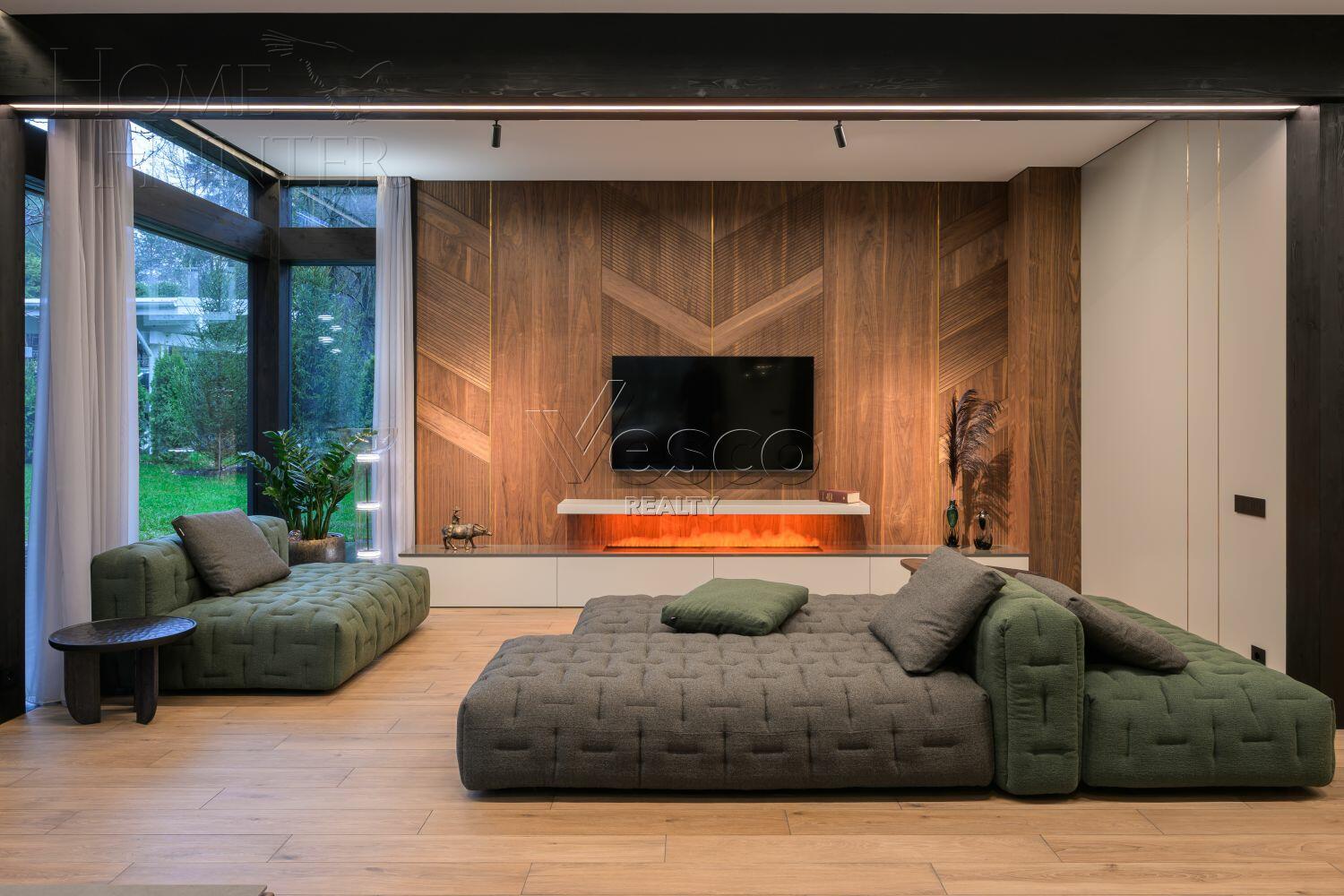 2-этажный коттедж 325 м² с отделкой