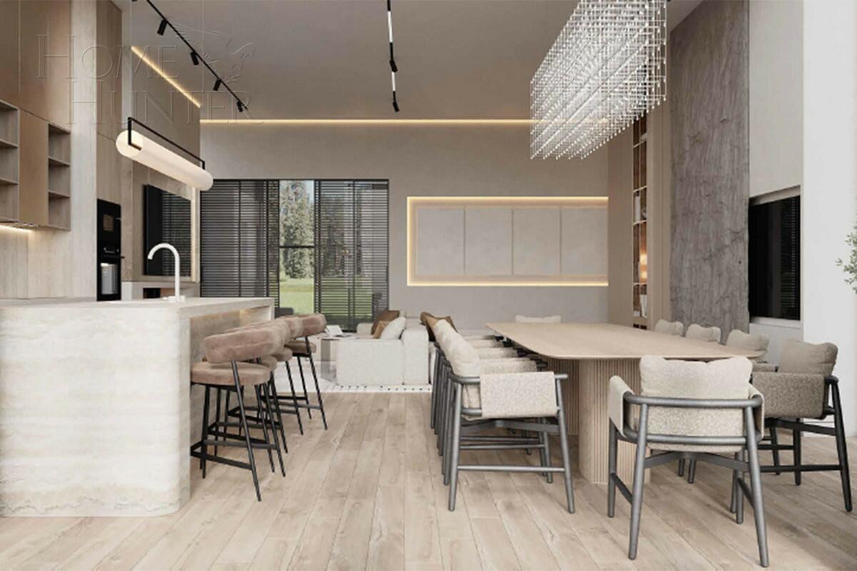 3-этажный коттедж 1 220 м² без отделки