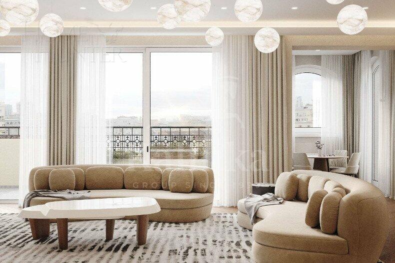 3-УРОВНЕВЫЙ ПЕНТХАУС С ОТДЕЛКОЙ 520 М² НА 6 ЭТАЖЕ