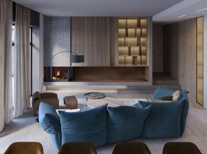 2-этажный коттедж 646 м² с отделкой