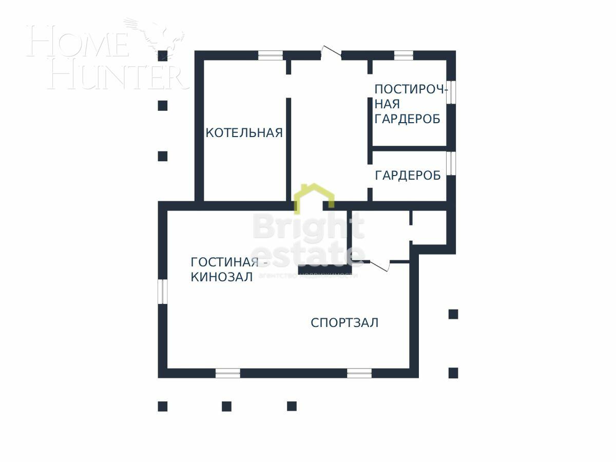 2-этажный коттедж 473.3 м² с отделкой
