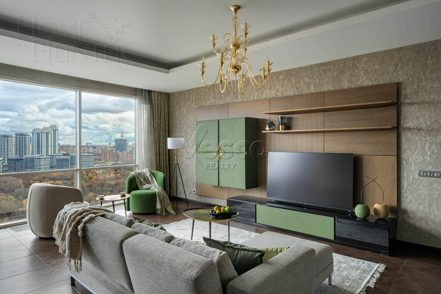 5-КОМН. КВАРТИРА С ОТДЕЛКОЙ 212 М² НА 27 ЭТАЖЕ