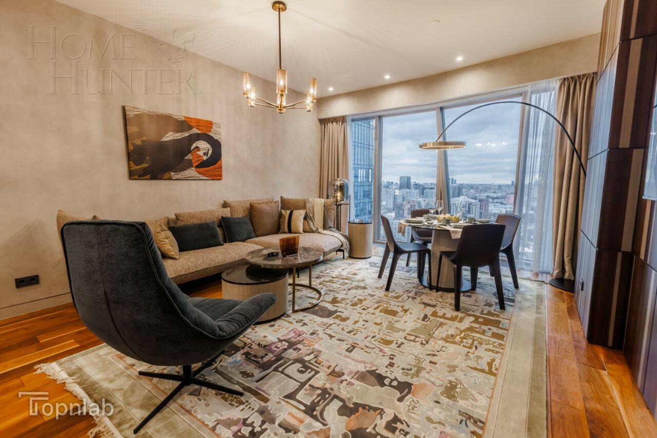 2-КОМН. АПАРТАМЕНТЫ С ОТДЕЛКОЙ 95.4 М² НА 30 ЭТАЖЕ