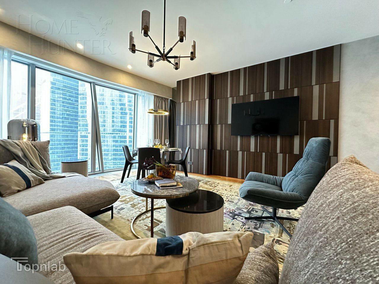 2-КОМН. АПАРТАМЕНТЫ С ОТДЕЛКОЙ 95.4 М² НА 30 ЭТАЖЕ