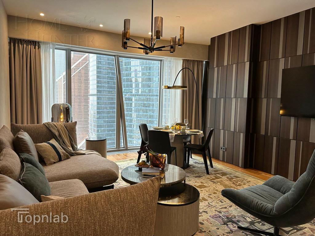 2-КОМН. АПАРТАМЕНТЫ С ОТДЕЛКОЙ 95.4 М² НА 30 ЭТАЖЕ