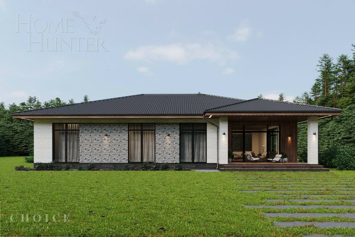 1-этажный коттедж 272.7 м² без отделки