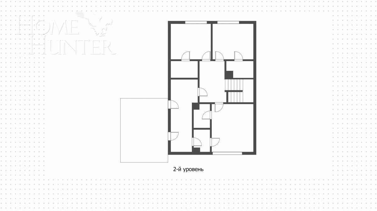 2-этажный коттедж 350 м² без отделки