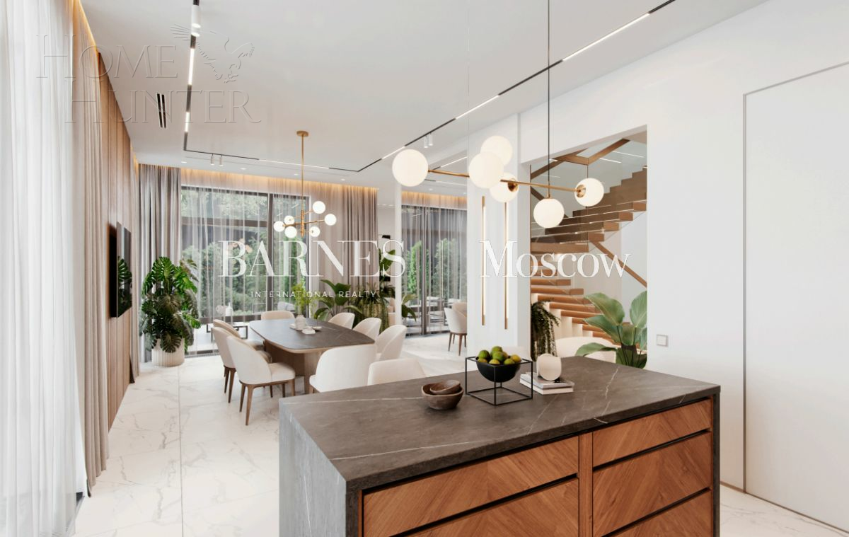 2-этажный коттедж 520 м² без отделки