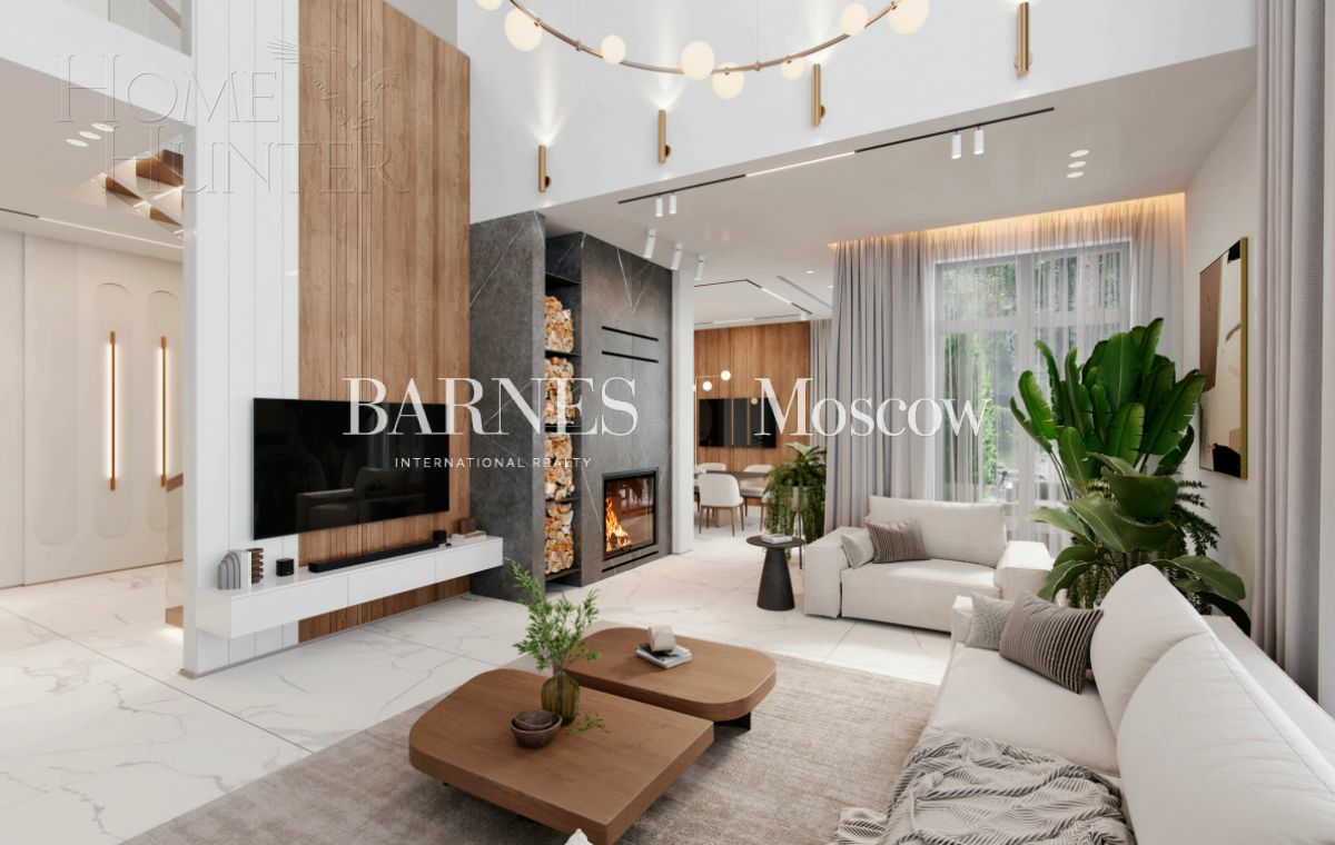 2-этажный коттедж 520 м² без отделки