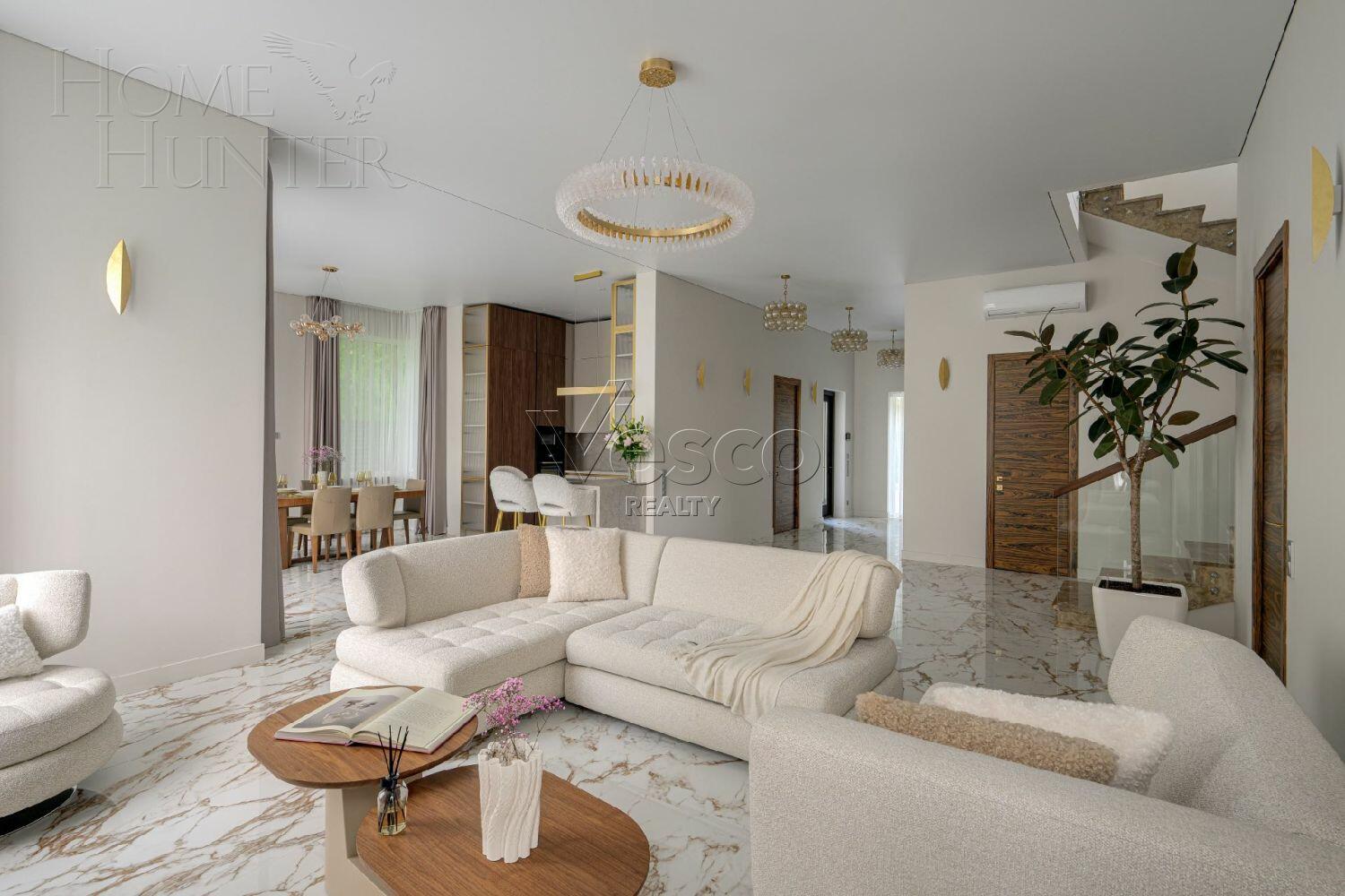 2-этажный коттедж 300 м² с отделкой