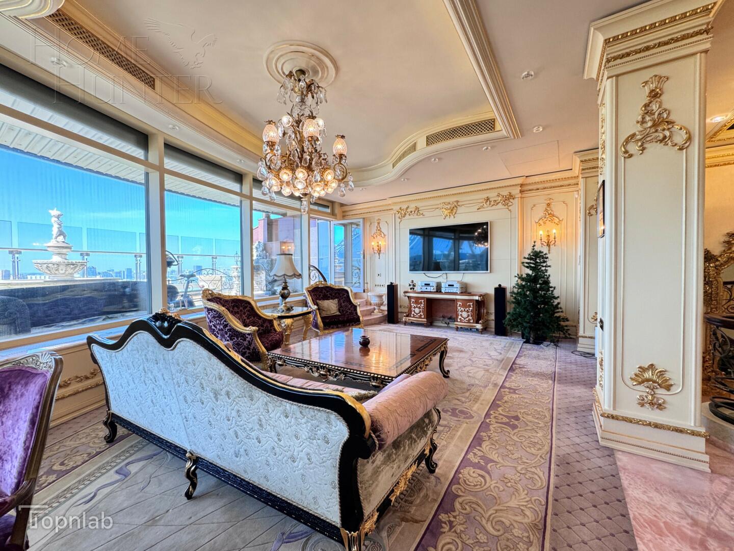 2-УРОВНЕВЫЙ ПЕНТХАУС С ОТДЕЛКОЙ 435 М² НА 30 ЭТАЖЕ